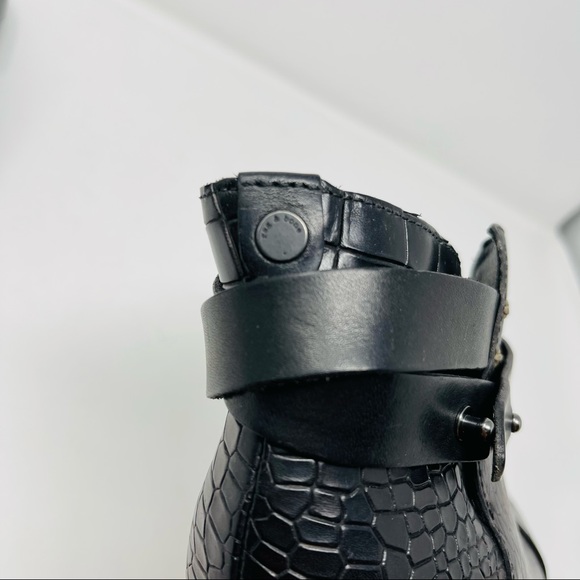RAG AND BONE CROC EMBOSSED HARROW BOOTIES 39.5 - Picture 11 of 12